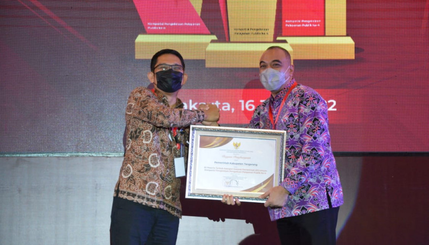 Pemkab Tangerang Raih Penghargaan P4 dari Kemenpan RB