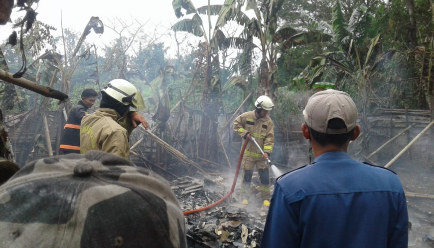 BPBD Kabupaten Tangerang Tanganin Kebakaran Rumah di Kadu Agung Tigaraksa