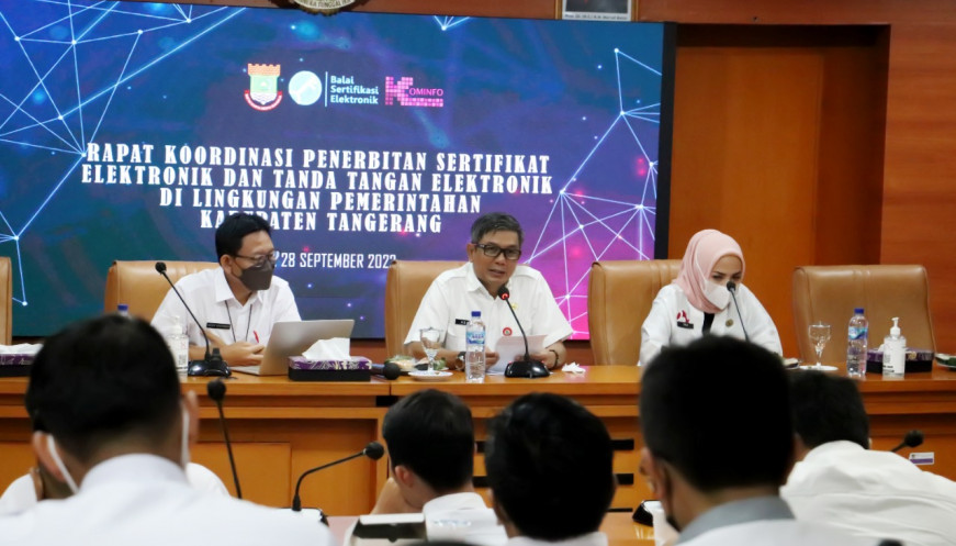 Diskominfo Sosialisasi Penggunaan Tanda Tangan Digital di Lingkup Pemkab Tangerang