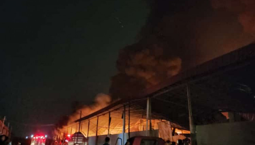 BPBD Kabupaten Tangerang Tangani Kebakaran 5 Gudang di Kosambi
